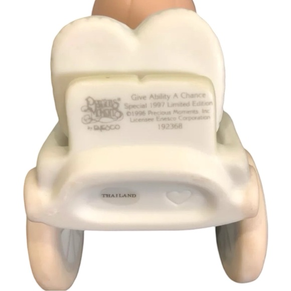 🎁3 for $20🎁 VTG 1997 Precious Moments 192368 Give Ability a Chance Wheelchair - Picture 5 of 5